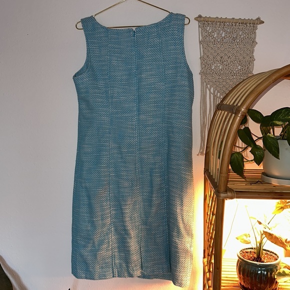 Talbots Light Blue Tweed Sheath Dress Sz.16 NWT! - Picture 5 of 7